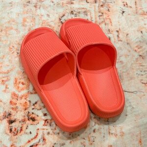 Coral Slide Sandals